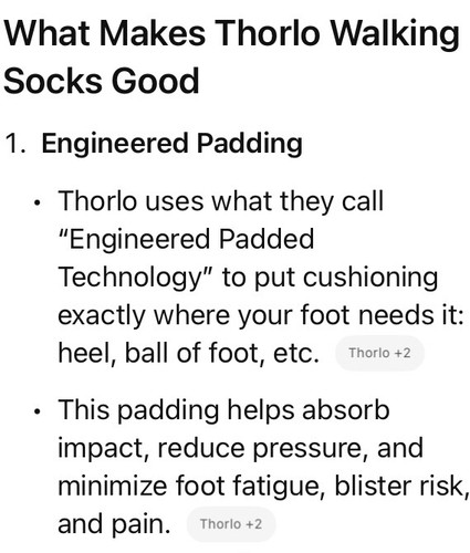 Thorlo Fußschutz Walking Söckchen für Damen Farbe weiß Größe L Neu! - Bild 5 von 8