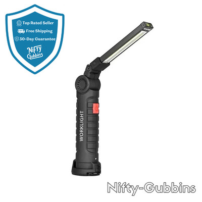 Wiederaufladbare COB LED Arbeitsleuchte Magnet Taschenlampe USB Inspektionslampe Taschenlampe UK
