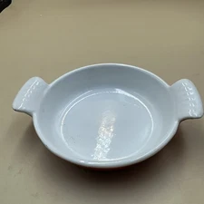 #N54- Descoware Belgium Au Gratin Flame Orange Cast Iron Enamel Casseroles Fe-13