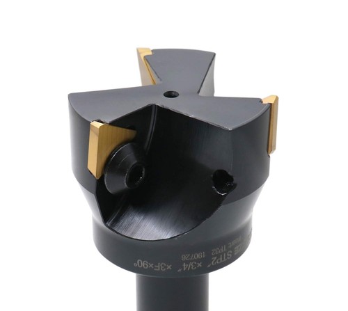 Fresa de extremo indexable con 3 piezas de insertos de carburo Tpg32, diámetro de corte de 2", 3/... - Imagen 3 de 9