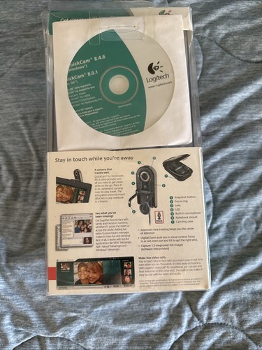 Logitech QuickCam for Notebooks Pro USB 2.0 Webcam new - Picture 3 of 6