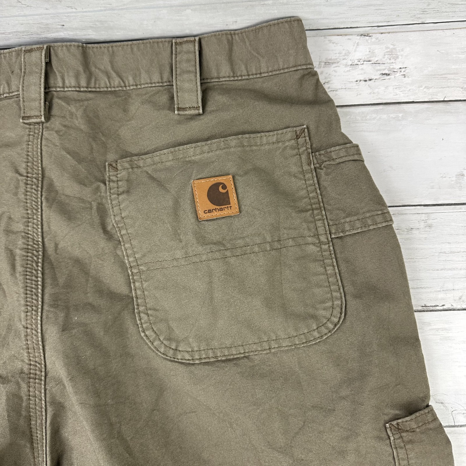 Carhartt B147 LBR Shorts Mens 36 workwear casual utility Brown (36x9.75")