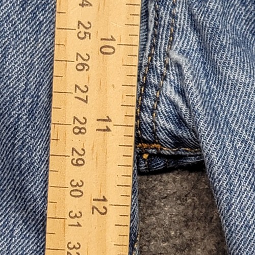 Levi's 501 Jeans Herren 35 x 29 blau gerade normale Knopfleiste Baumwolle Denim Hose - Bild 8 von 18