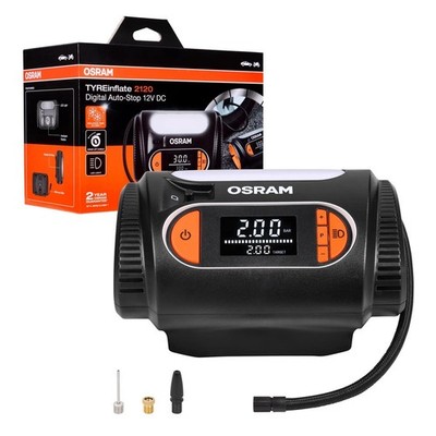 Luftkompressor Reifenpumpe max. 6,9 bar LCD-Anzeige 12V OSRAM TYREinflate 2120