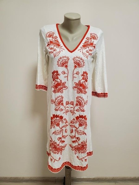 Women Boden Dress White Knit 38 / M / 46