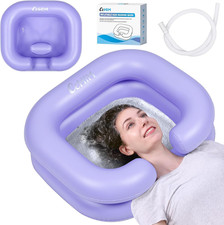 Inflatable Shampoo Basin - Portable Shampoo Bowl, Hair Washing Basin for Bedridd