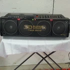 Hitachi 3080 3D Super Woofer Twin Drive Boombox Cassette Auto Reverse EQ