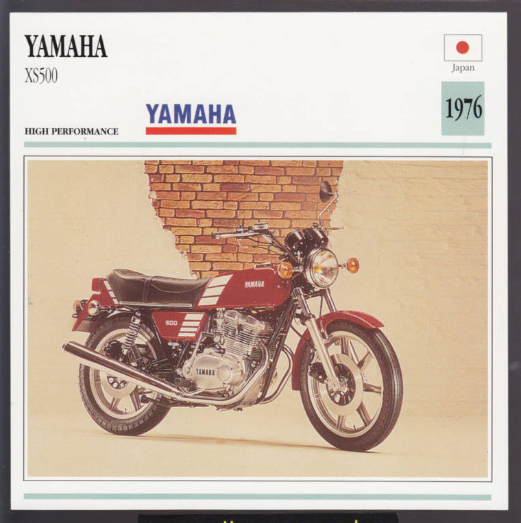 1976 Yamaha XS500 XS-500cc (498cc) Japan Bike Motorcycle Photo