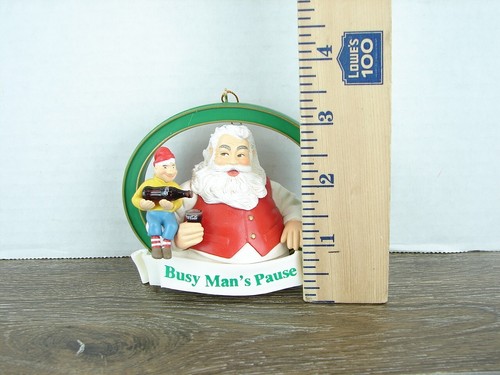 Coca Cola Trim A Tree Collection 1960 "Santa With Elf Serving Coke", 1994 - Picture 8 of 8