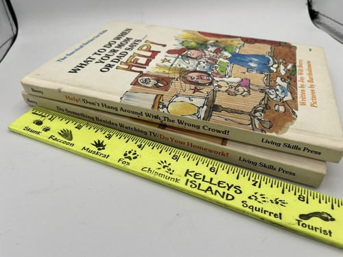 Joy Berry Survival Series 2 Books/4 Story Help! Wrong Crowd Besides TV Homework - Foto 11 di 11