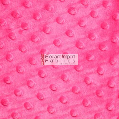 MINKY DOT SOFT FABRIC CUDDLE 55 COLOR 60"W BY THE YARD FREE SHIPPING!! - Picture 12 of 43