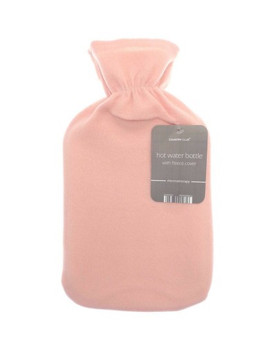 LARGE 2L NATURAL RUBBER HOT WATER BOTTLE WITH WARM KNITTED FLEECE FAUX FUR COVER - Picture 12 of 91