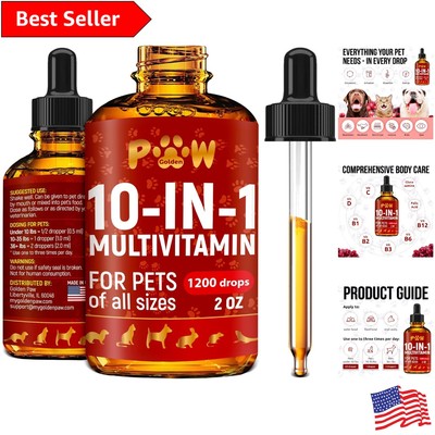 Multi-Defense Pet Supplement with 10 Vitamins and Cranberry Extract - Natural