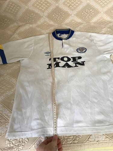 Leeds United 1990 - 1991 vintage home football shirt jersey Umbro size L - Picture 23 of 23