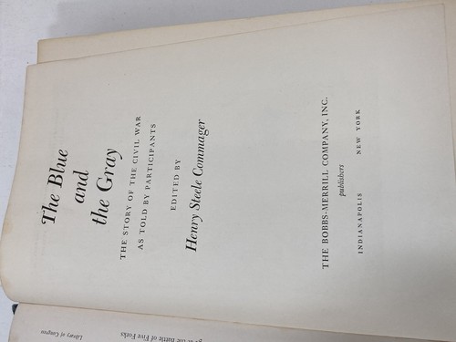 The Blue And The Gray Commager 1950 Civil War Story Hardcover 1ST EDITION - Foto 8 di 12