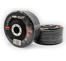 Mr. Cut Abrasive 80 Grit Flap Discs 10pcs ~ Brand New
