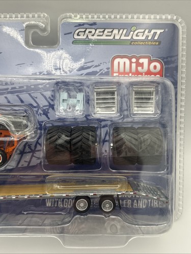 GREENLIGHT 1972 CHEVY K10 MONSTER TRUCK GOOSENECK TRAILER *RAW CHASE* 1:64 - Picture 4 of 5