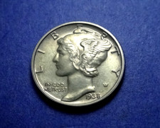 1938 Mercury Dime  Proof