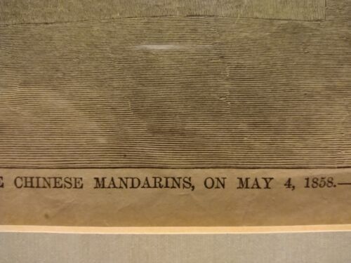 1858 Engraving Meeting Reed Commossioner and Chinese Mandarins Harper's Weekly - Picture 8 of 15