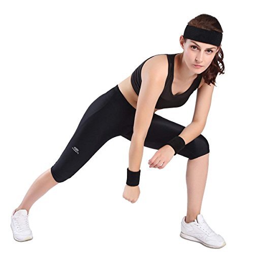Sweatband Headbands for Men & Women 12 Headbands - Red/ White/ Blue - Bild 5 von 6