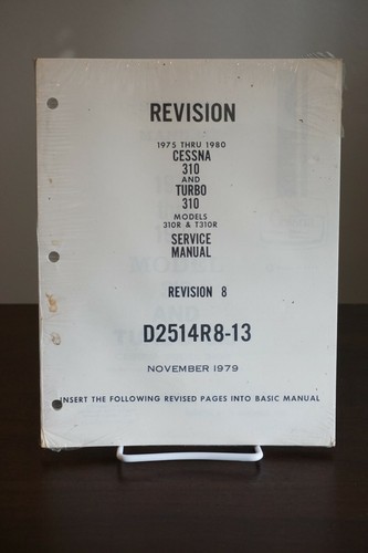Cessna 310 and Turbo 310 Service Manual Revision 8 - November 1979 - Imagen 1 de 3