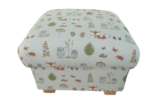 Handcrafted Footstool Pouffe Footstall Accent Orla Kiely Laura Ashley Designer - Picture 71 of 169