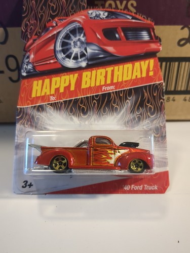 2008 HOT WHEELS HAPPY BIRTHDAY ~ '40 FORD PICKUP DRAG RACE TRUCK ~ Vhtf - Picture 2 of 6
