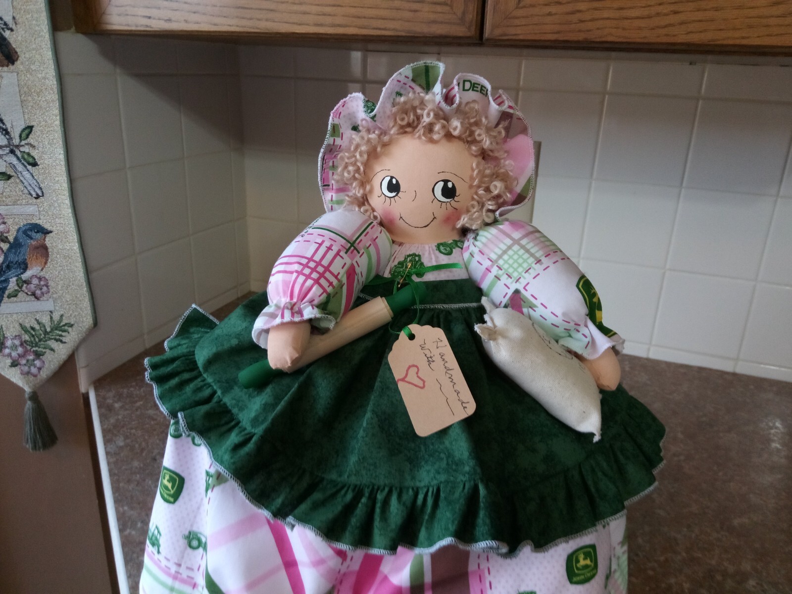 TOASTER COVER DOLL fits a 2 slice toasterHANDMADE For YOU JOHN DEERE eBay