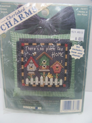 Dimensions Cross Stitch Kit 72371 Cherished Charms Home the Place 5x5 Birdhouse - Picture 1 of 2