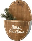 Merry Christmas Wood and Metal Wall Pocket Door Decoration NEW