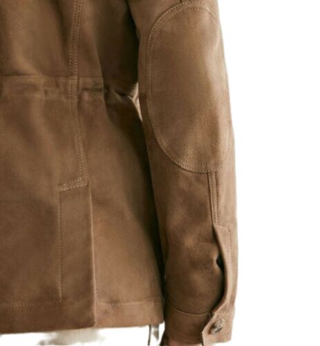 Men's Brown Pure Suede Leather Shirt Soft Suede Blazer Custom Made Coat Jacket - Picture 3 of 9