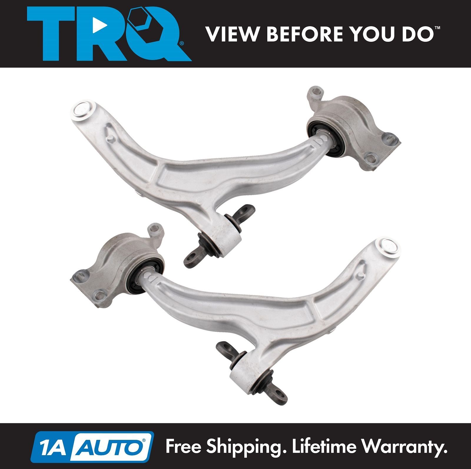 TRQ Front Lower Control Arm with Ball Joint Set Fits 2017-2020 Chrysler Pacifica