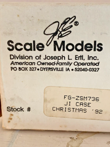 Ertl NIB 1992 J I Case Christmas Model Freight Truck Bank HC-0126 - Picture 6 of 7