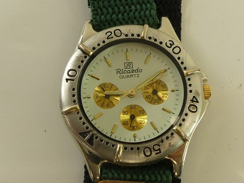 (refW103) Men's Ricardo Sports Wristwatch New Battery - Picture 1 of 4