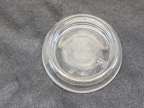 Vintage Antique Glass Floor Slide Furniture Coaster Hazel Atlas Cup Protector 3" - Picture 5 of 24
