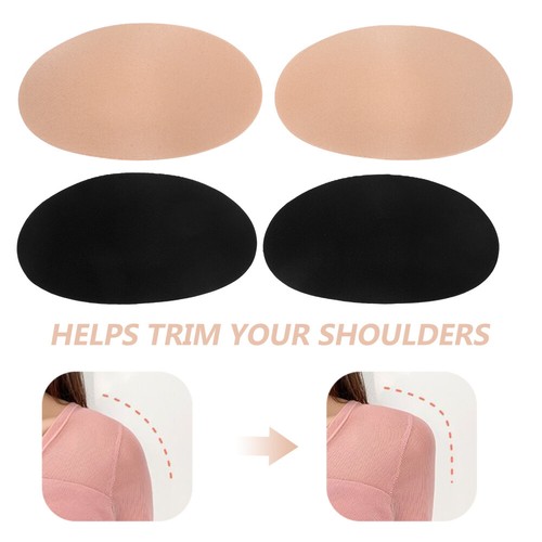2 pares de almohadillas de hombro de esponja antideslizantes para traje almohadillas para el hombro ropa de mujer - Imagen 3 de 12