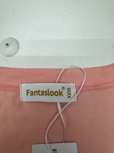 Fantaslook Pink Mother Daisy Graphic Print Short Sleeve Shirt Womens Size 3XL - Picture 5 of 6