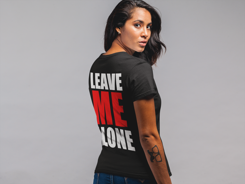Cooles Frauen Mädchen T-Shirt Leave Me Alone Geburtstag Geschenk Freundin Gym Top Trend - Bild 4 von 6