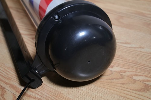 Giant 45" Barber Pole Light Rotating Sign Light Hair Salon Shop Extra Large - Picture 2 of 13