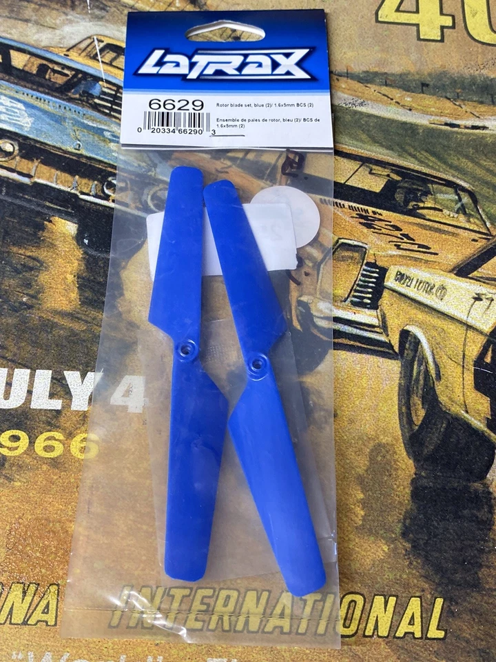 LaTrax/Traxxas 6629 Rotor Blade Set: {BLUE} ALIAS NewInPack USA Shipped - Image 2 of 2