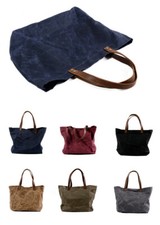 Waterproof Oil Wax Canvas Men Women's Bag Handbag Retro Shoulder Bag Large Tote