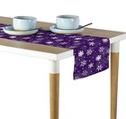 Winter Snowflakes Purple Table Runners -12" x 72" or 14" x 108"