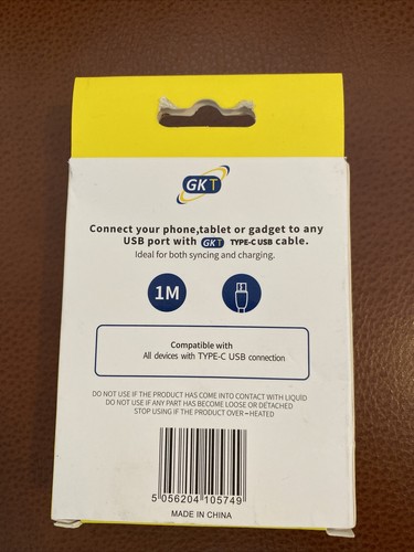 NEU TYP-C USB KABEL 1M GKT - Kostenloser Versand - Bild 2 von 2