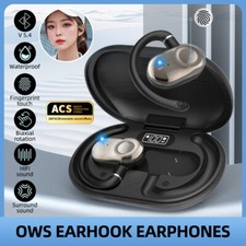 Open-Ear Bluetooth 5.4 Headphones Wireless Earbuds Sport Headset Touch Ear Hook