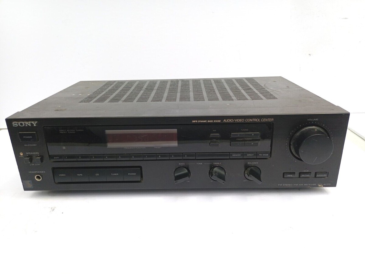 WORKING SONY STR-AV370X AM FM STEREO RECEIVER AUDIO VIDEO