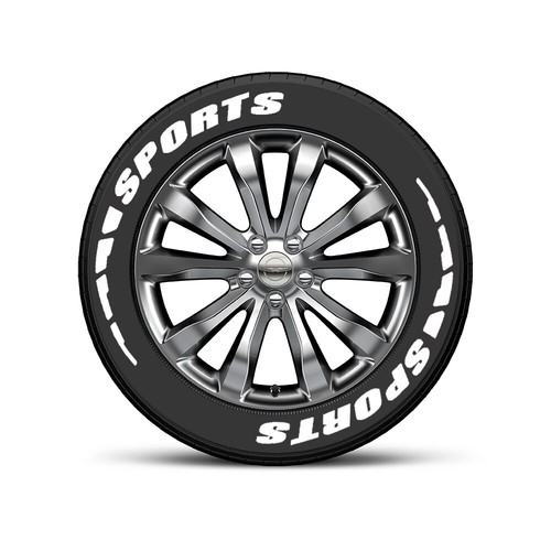 8x Universal Car Tire Wheel Sticker PVC Sports Decal Trims Decor Car Accessories - Foto 6 di 9