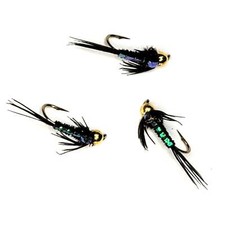 Bead Head Pheasant Tail Sparkle Back - Sizes 10 to 20 - Pack of 3 