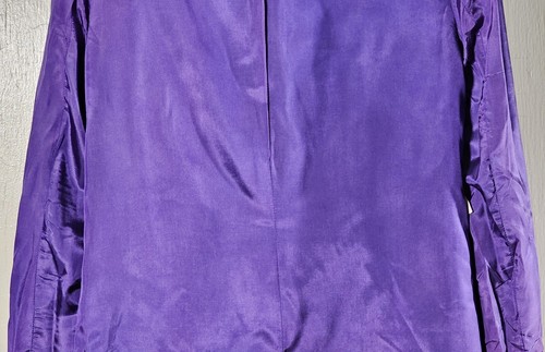 VTG Lynn Greene Blazer Richard Neal Women's Size 6 Inidgo Purple Wool Lined - Picture 20 of 24