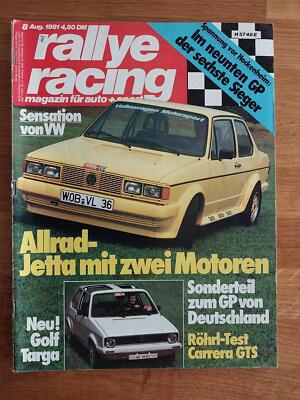 Rallye Racing 08/1981 VW Jetta mit 2 Motoren (400 PS) - DRM Norisring-TVR Tasmin