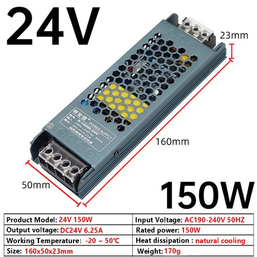 DC 12V 24V Lighting Transformer 18W - 500W Power Supply Driver for LED Strip - Picture 31 of 40